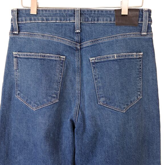 PAIGE Frankie Cropped High-rise Wide Leg Jeans Size 29 Narrative Palazzo - Picture 10 of 10
